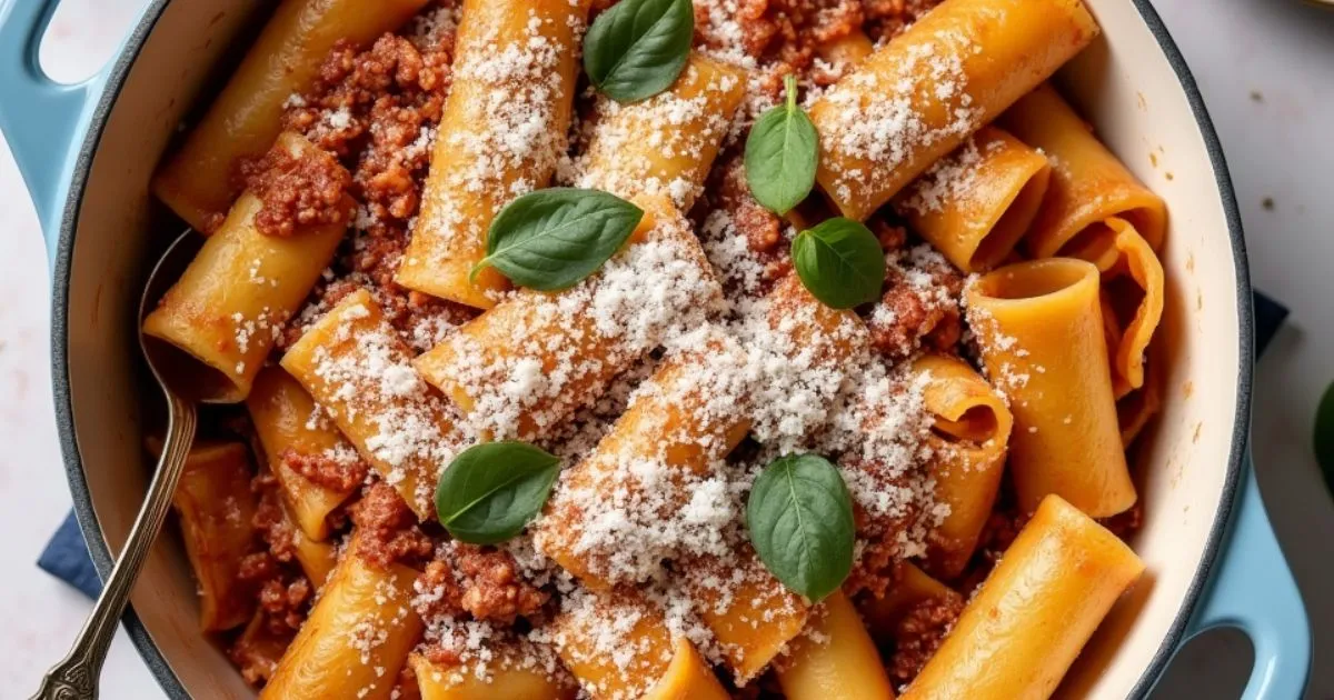 Paccheri mit schnellem Wurst-Ragù: Das 30-Minuten-Abendessen für den Herbst