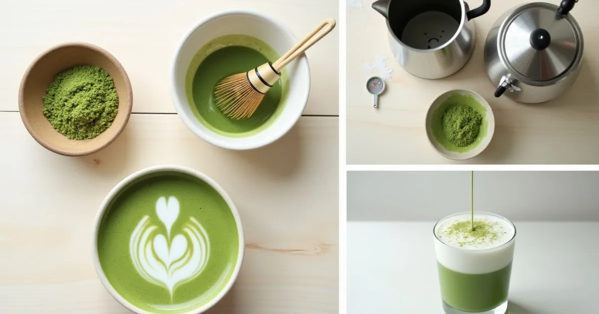 matcha latte rezept