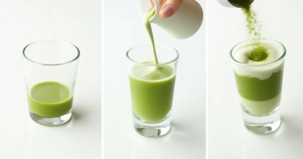 matcha latte rezept