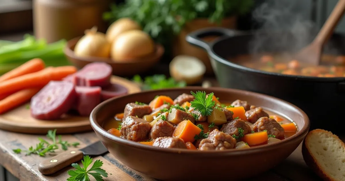 Bauerntopf – Eintopf mit Hackfleisch und Kartoffeln