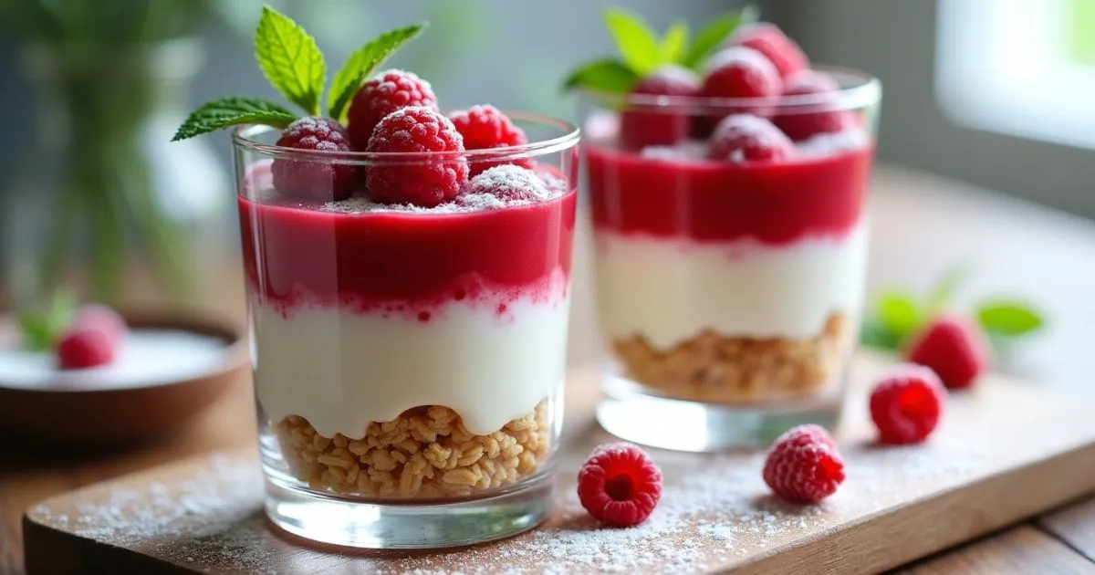 Himbeertraum Rezept – Himmlisches Schichtdessert mit Quark, Sahne & Himbeeren