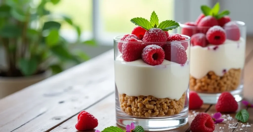 Himbeertraum Rezept – Himmlisches Schichtdessert mit Quark, Sahne & Himbeeren

